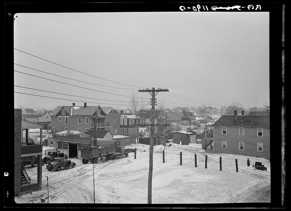 [Untitled photo, possibly related to: Street in Bound Brook, New Jersey, showing crowded conditions]. Sourced from the…