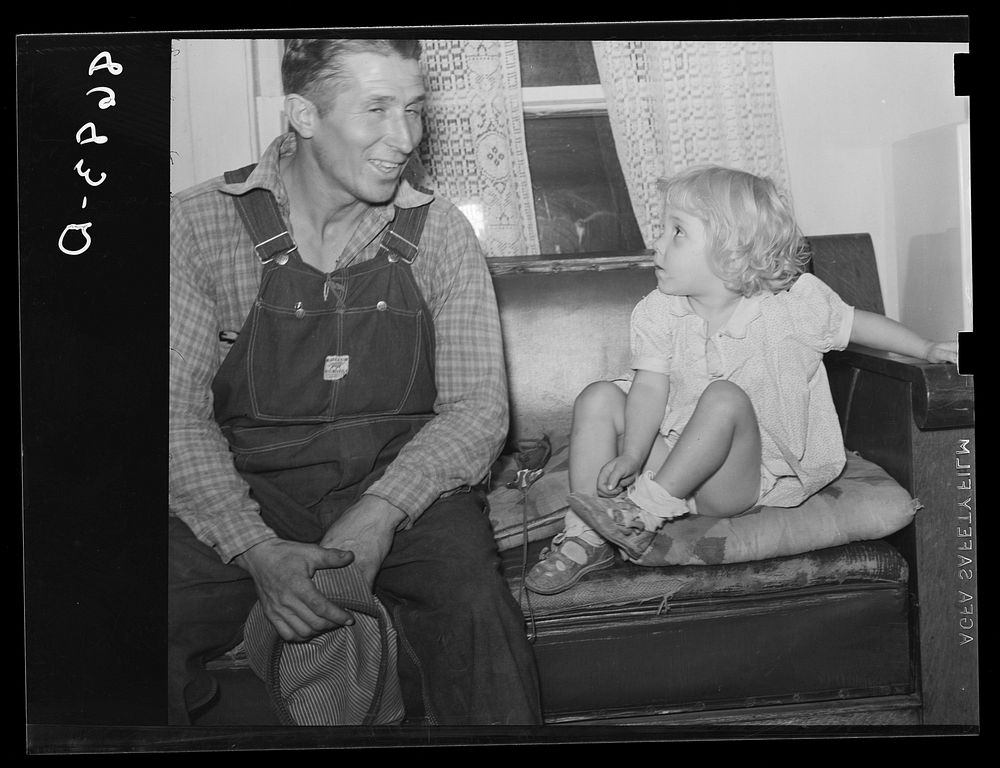 [Untitled photo, possibly related to: Shawnee County, Kansas. Family of a Kansas tenant farmer]. Sourced from the Library of…