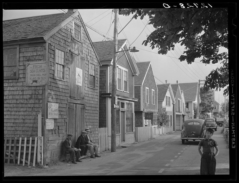 [Untitled photo, possibly related to: Commercial Street, the main street of Provincetown which runs along the waterfront…