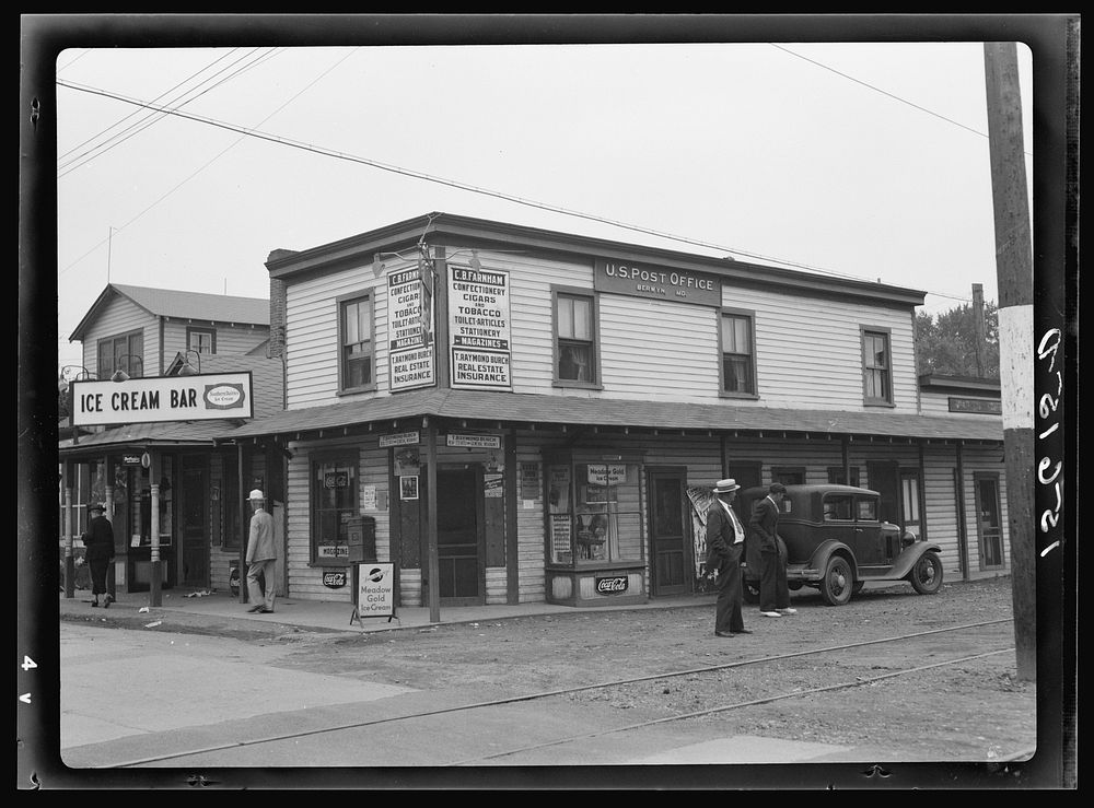 Post office. Berwyn, Maryland. Sourced from the Library of Congress.