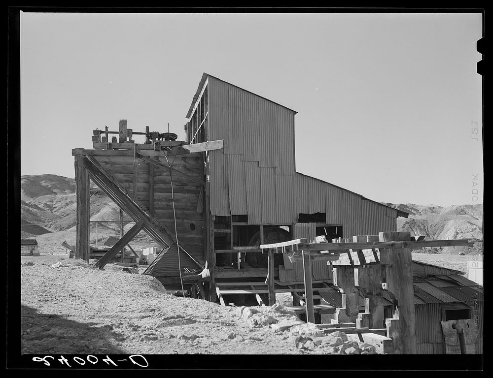 Ruins of stamp mill. Silver Peak, Nevada. Sourced from the Library of Congress.