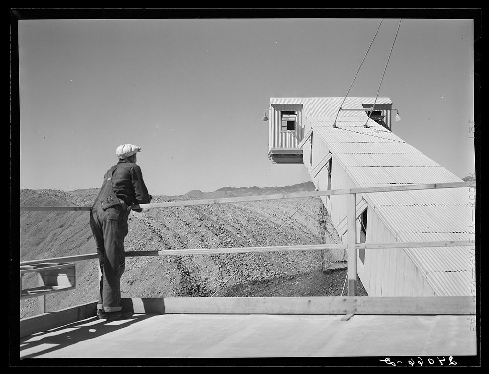 Tailing pile left by gold dredge. Nye County, Nevada. Sourced from the Library of Congress.