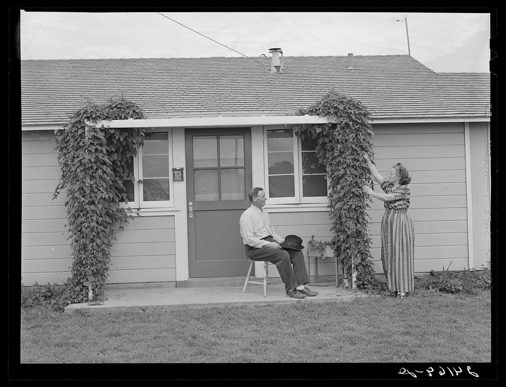 [Untitled photo, possibly related to: Labor home. Tulare migrant camp. Visalia, California]. Sourced from the Library of…