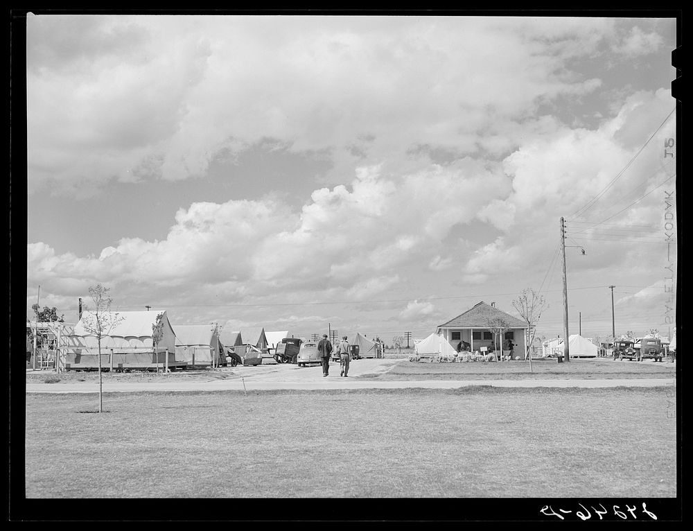 Shafter migrant camp. Shafter, California. Sourced from the Library of Congress.