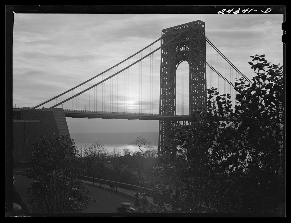 George Washington Bridge. New York City. Sourced from the Library of Congress.