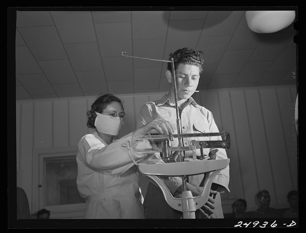 [Untitled photo, possibly related to: Corpus Christi, Texas. Privately supported tuberculosis clinic supervised by a retired…