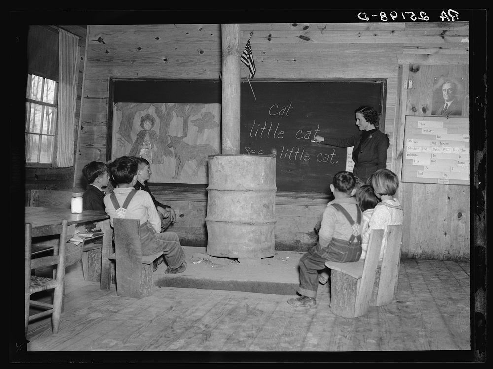 School at Skyline Farms, Alabama. Sourced from the Library of Congress.