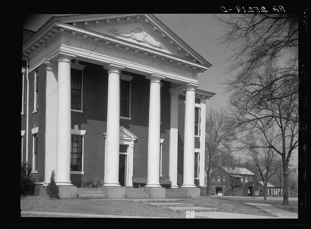 Stewart County courthouse. Sourced Free Photo rawpixel