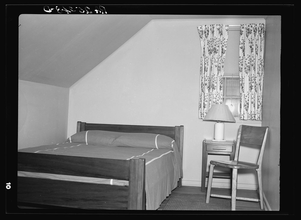 Bedroom interior. Newport News, Virginia. Sourced from the Library of Congress.