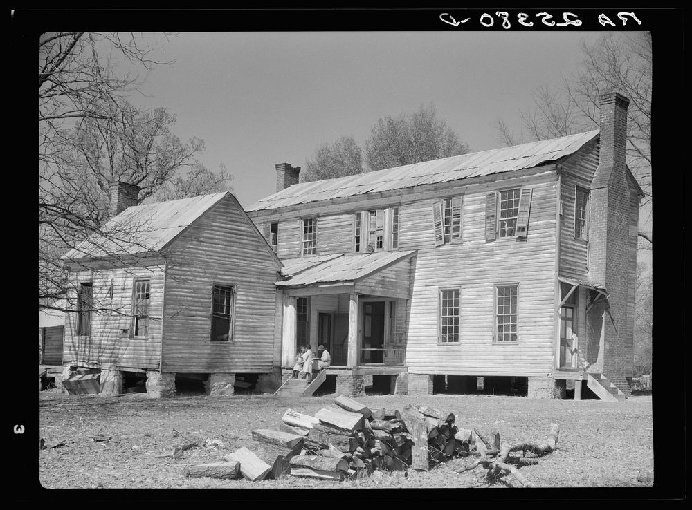 Home of the Pettways, now inhabited by es. At Gees Bend, Alabama. Sourced from the Library of Congress.