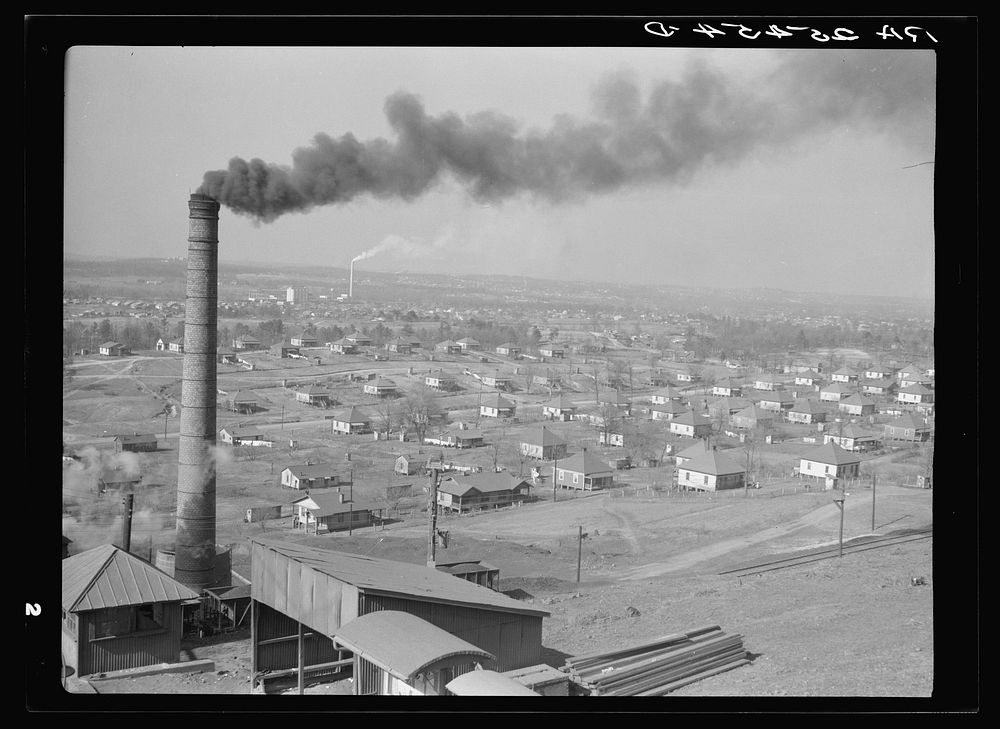 Company steel town. Jefferson County, Alabama. Sourced from the Library of Congress.