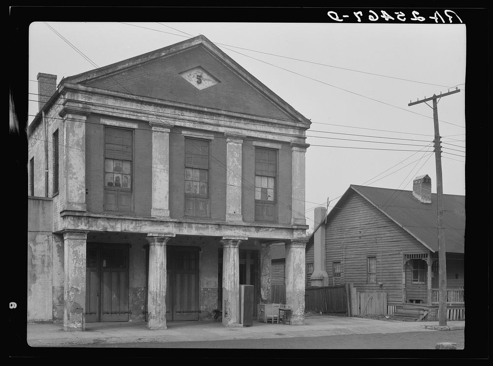 Old fire house. Mobile, Alabama. Sourced from the Library of Congress.