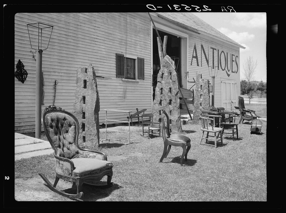 Antique shop. Windsor County, Vermont. Sourced from the Library of Congress.