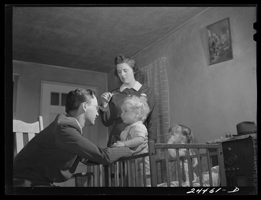 [Untitled photo, possibly related to: Doctor Tabor examining Roscoe Loudin. Dailey, West Virginia]. Sourced from the Library…