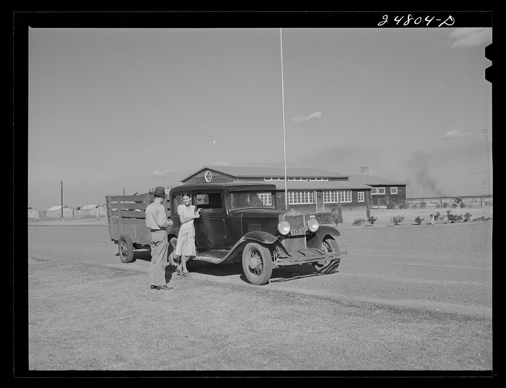 [Untitled photo, possibly related to: Community center building. FSA (Farm Security Administration) camp, Robstown, Texas].…