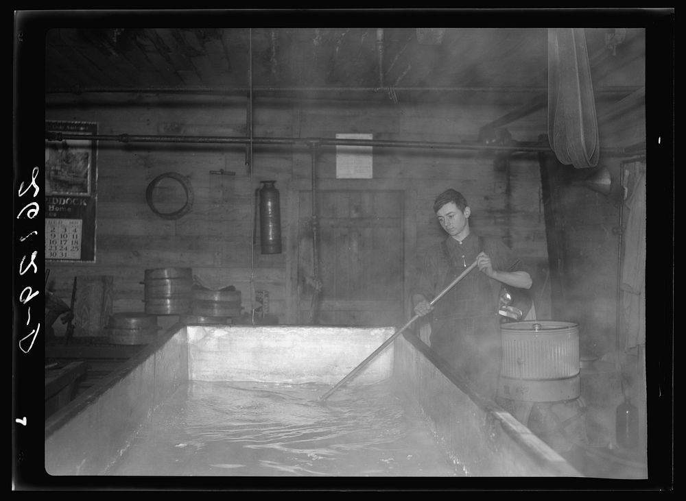 Rural cheese factory. Oswego County, New York. Sourced from the Library of Congress.