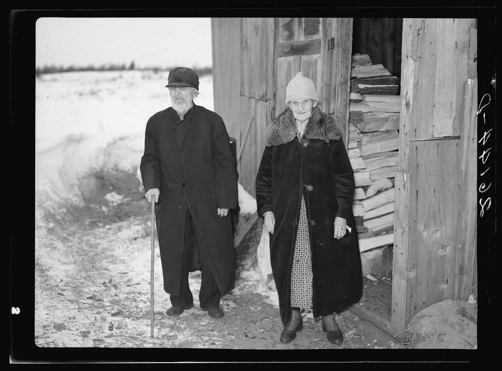 John Laberdee, eighty-six, and his wife, eighty-eight. Old couples like these are found living throughout submarginal areas…
