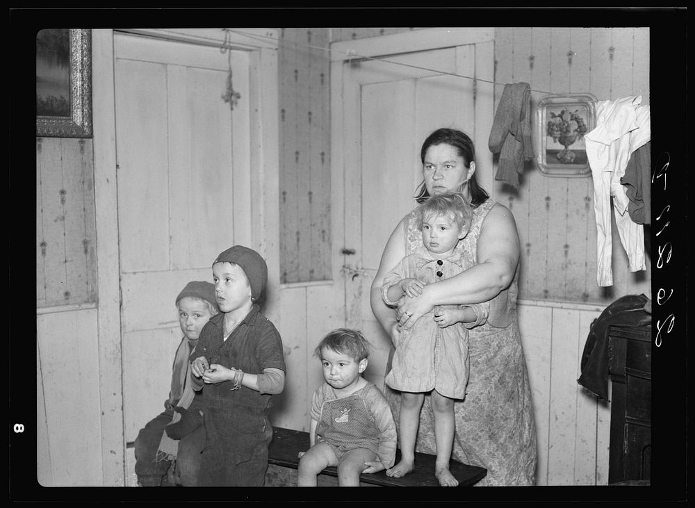 Mrs. Sampson and children. Jefferson County, New York. Sourced from the Library of Congress.