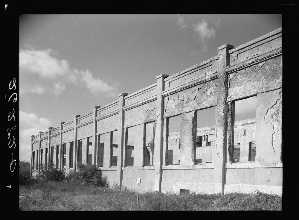 Ruins of an abandoned cigar factory. Key West, Florida. Sourced from the Library of Congress.