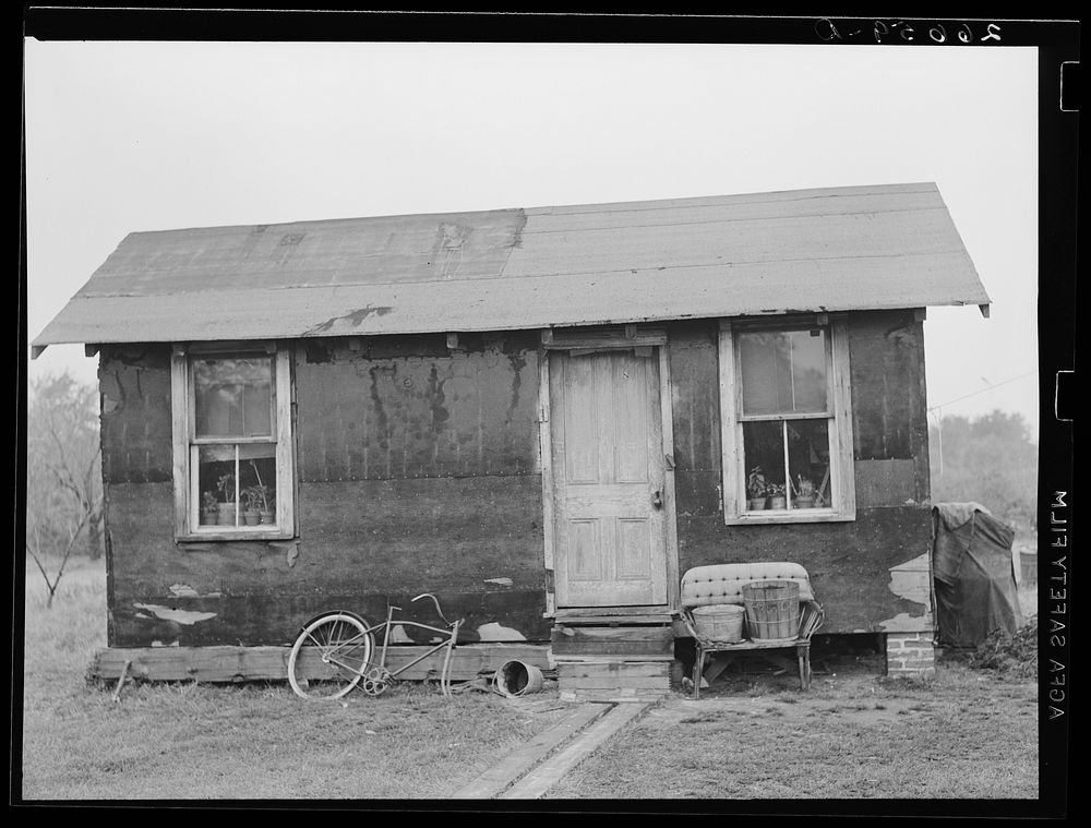 [Untitled photo, possibly related to: Home of agricultural worker. Burlington County, New Jersey]. Sourced from the Library…