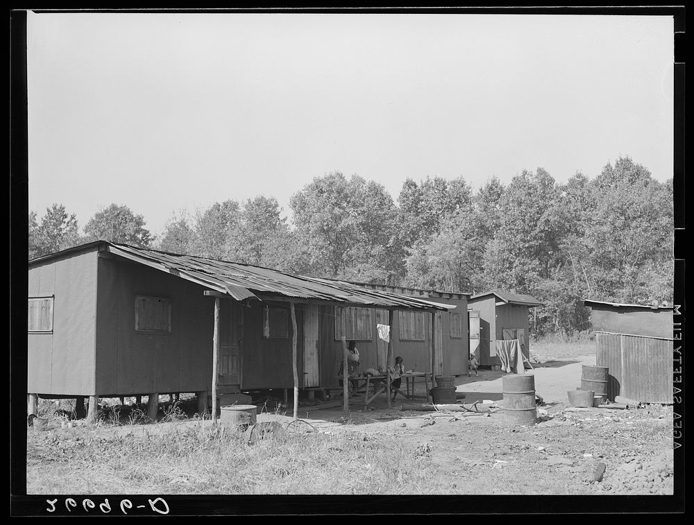 Barracks in which migrant workers are housed during potato picking season. Monmouth County, New Jersey. Sourced from the…