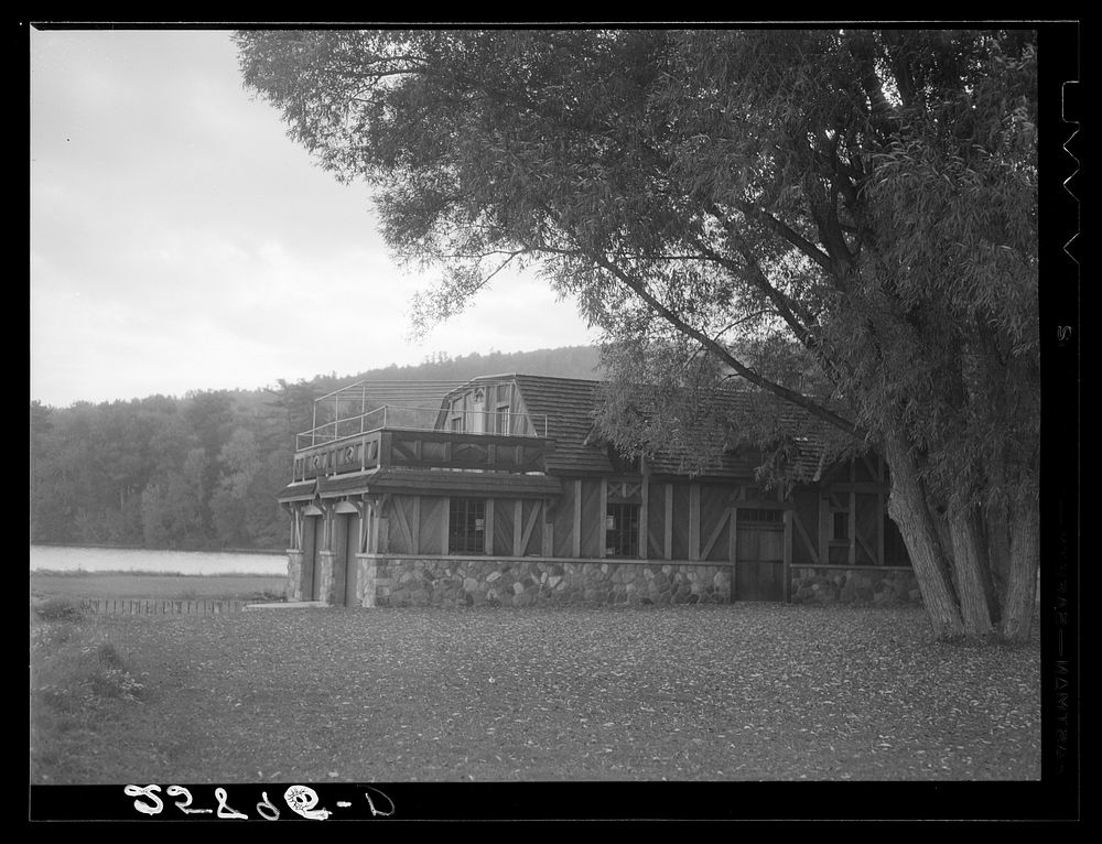 Bath house on the William Hyde estate. Otsego County, New York. Sourced from the Library of Congress.