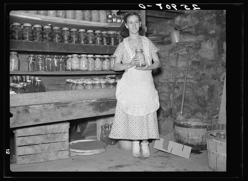 Wife of farmer resettled on farm tenancy project. Tompkins County, New York. Sourced from the Library of Congress.