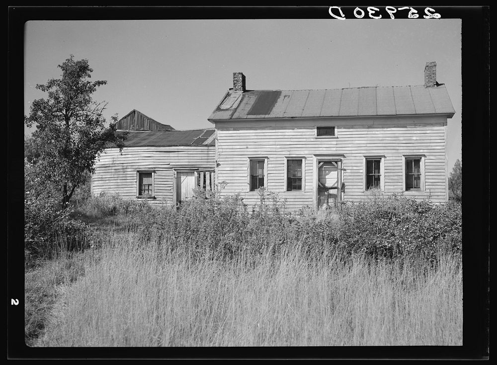 Abandoned farmhouse. Land use project. Albany County, New York. Sourced from the Library of Congress.