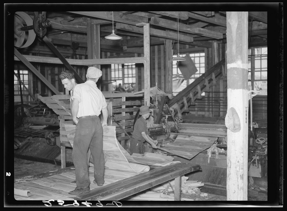 Veneer wood mill. Morrisville, Vermont. Sourced from the Library of Congress.