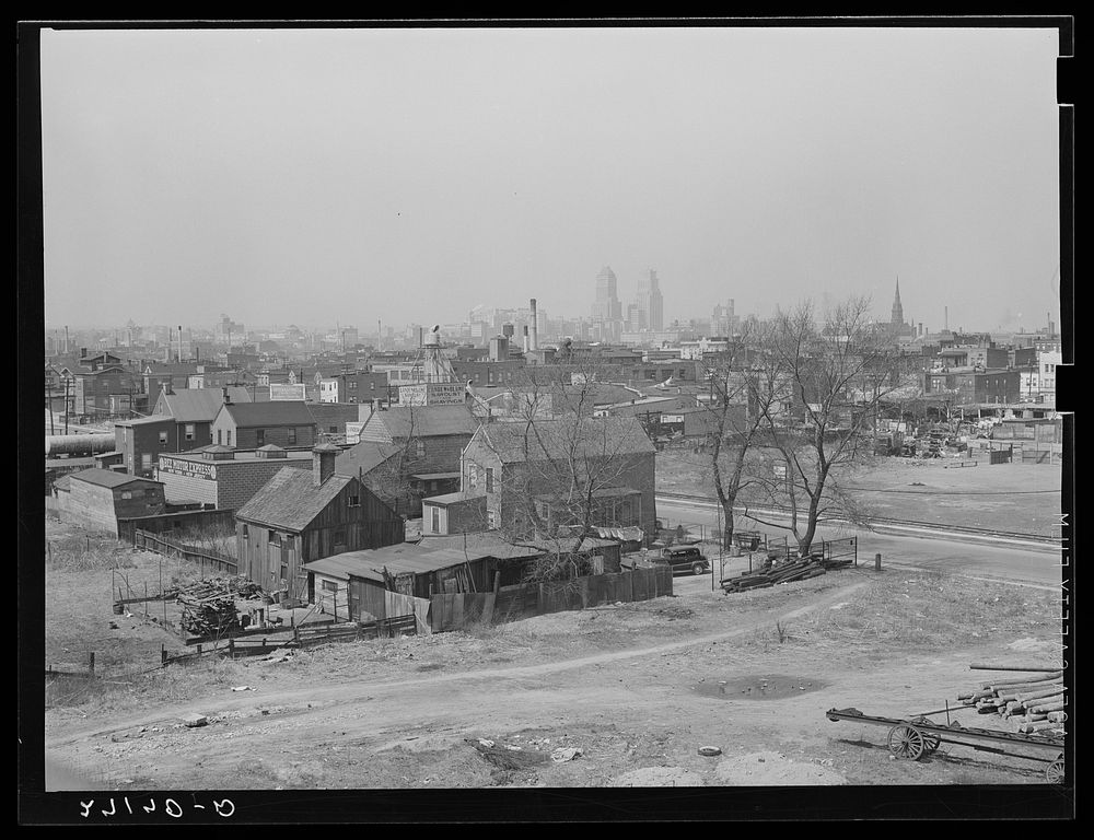 Slums. Newark, New Jersey. Sourced from the Library of Congress.
