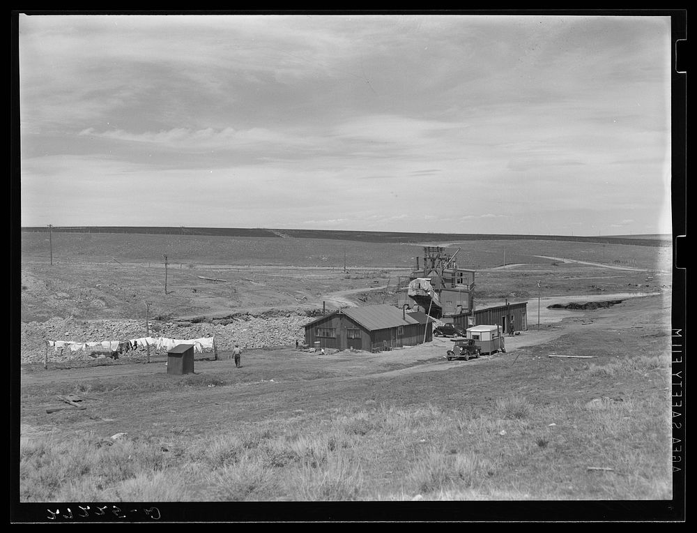 Gold mining camp. Madison County, Montana. Sourced from the Library of Congress.