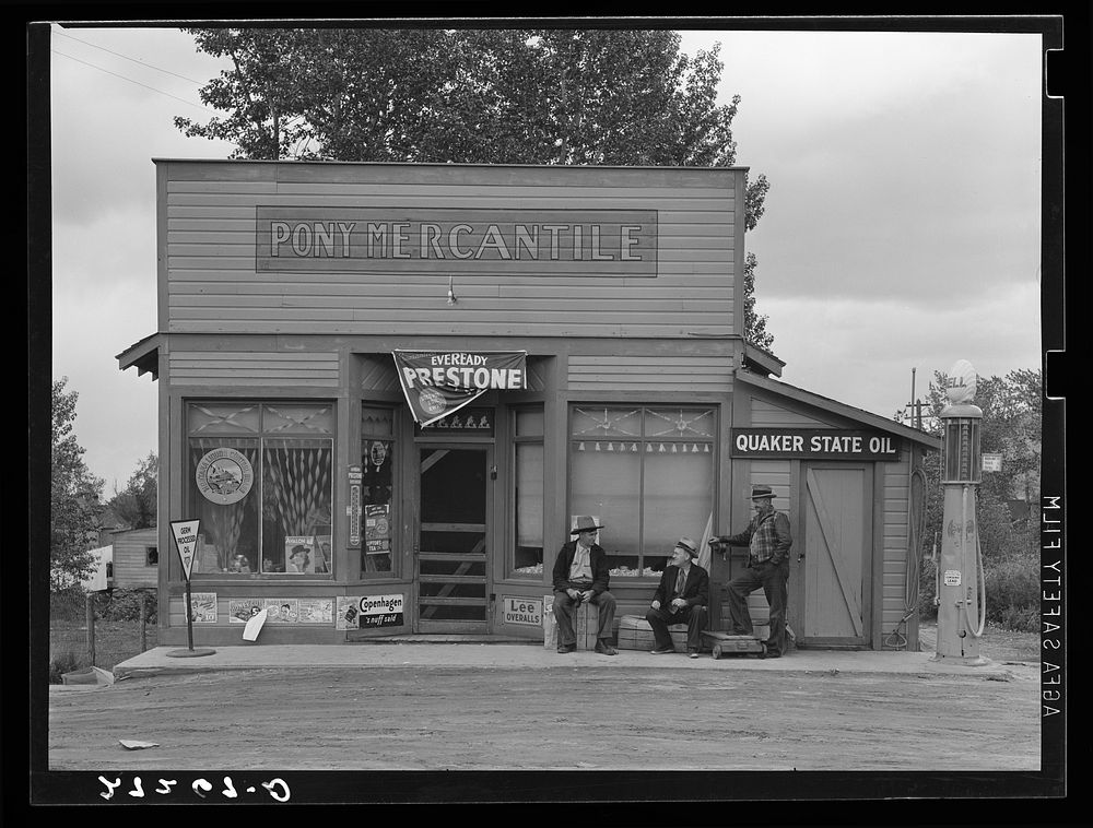 General store. Pony, Montana. Sourced from the Library of Congress.