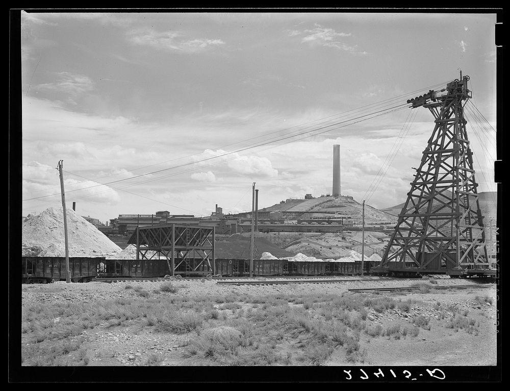 Smelter, Anaconda copper mine. Montana. Sourced from the Library of Congress.