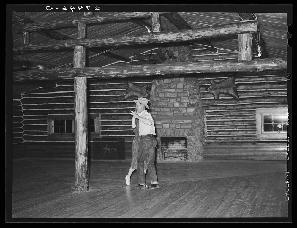 Cowhand at dance. Birney, Montana. Sourced from the Library of Congress.