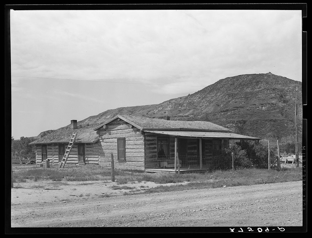 House with sod roof. Birney, Montana. Sourced from the Library of Congress.