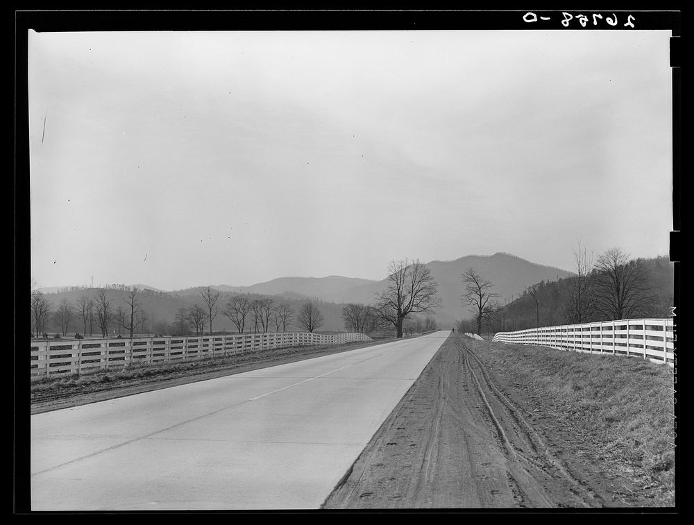 [Untitled photo, possibly related to: U.S. Highway 60. Alleghany County, Virginia]. Sourced from the Library of Congress.