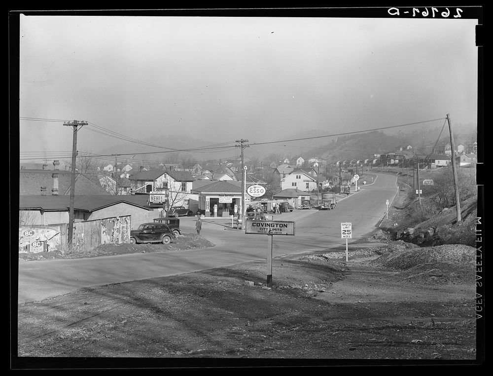 City limits. Covington, Virginia. Sourced from the Library of Congress.