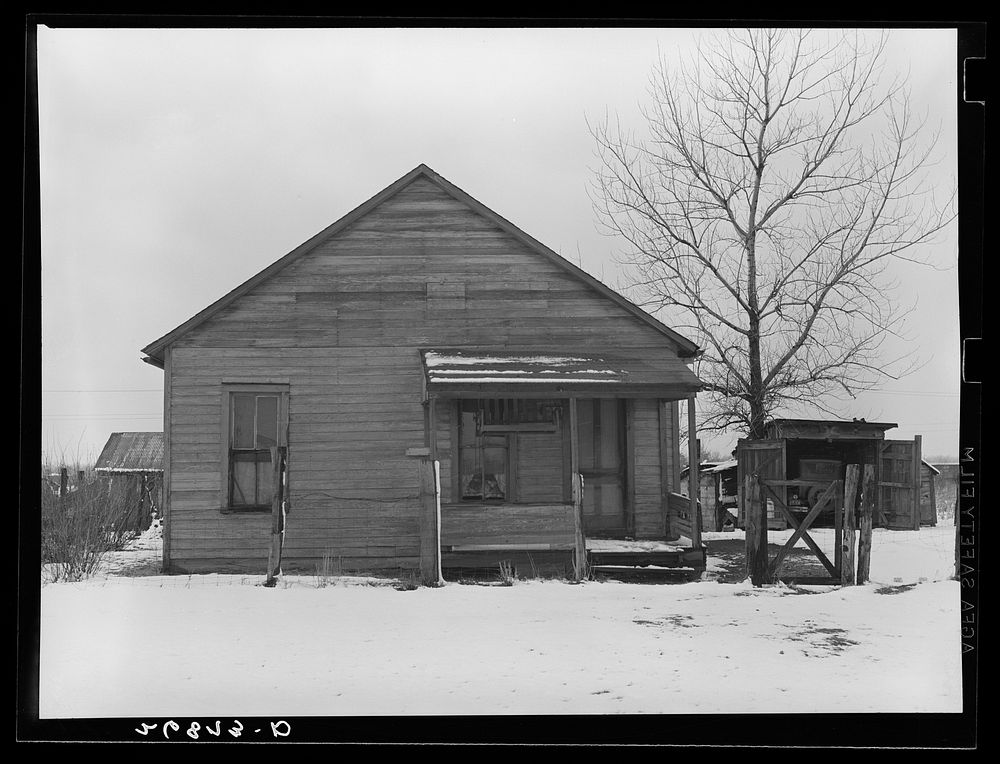 Miner's home. Bush, Illinois. Sourced from the Library of Congress.