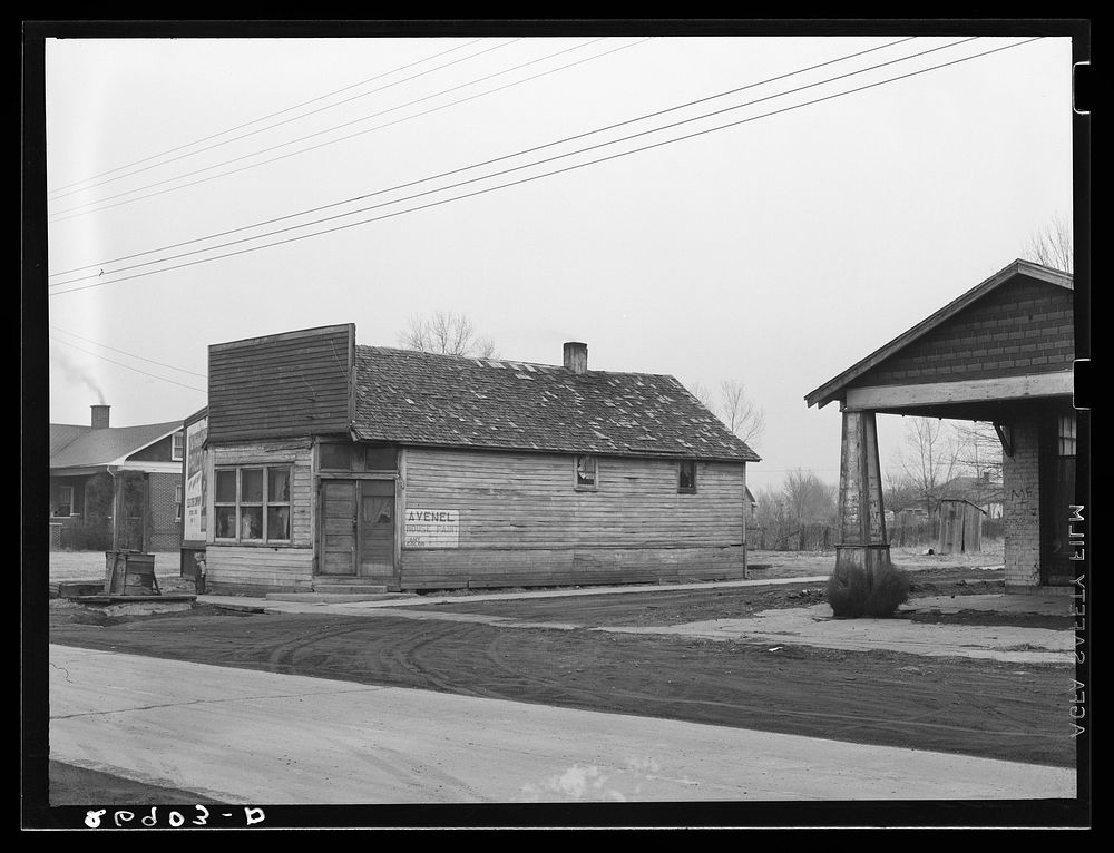 [Untitled photo, possibly related to: Miner's home. Cambria, Illinois]. Sourced from the Library of Congress.