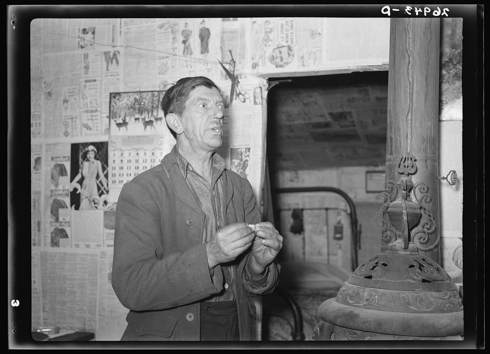 Man on relief. Herrin, Illinois (see general caption on card 299-M4). Sourced from the Library of Congress.