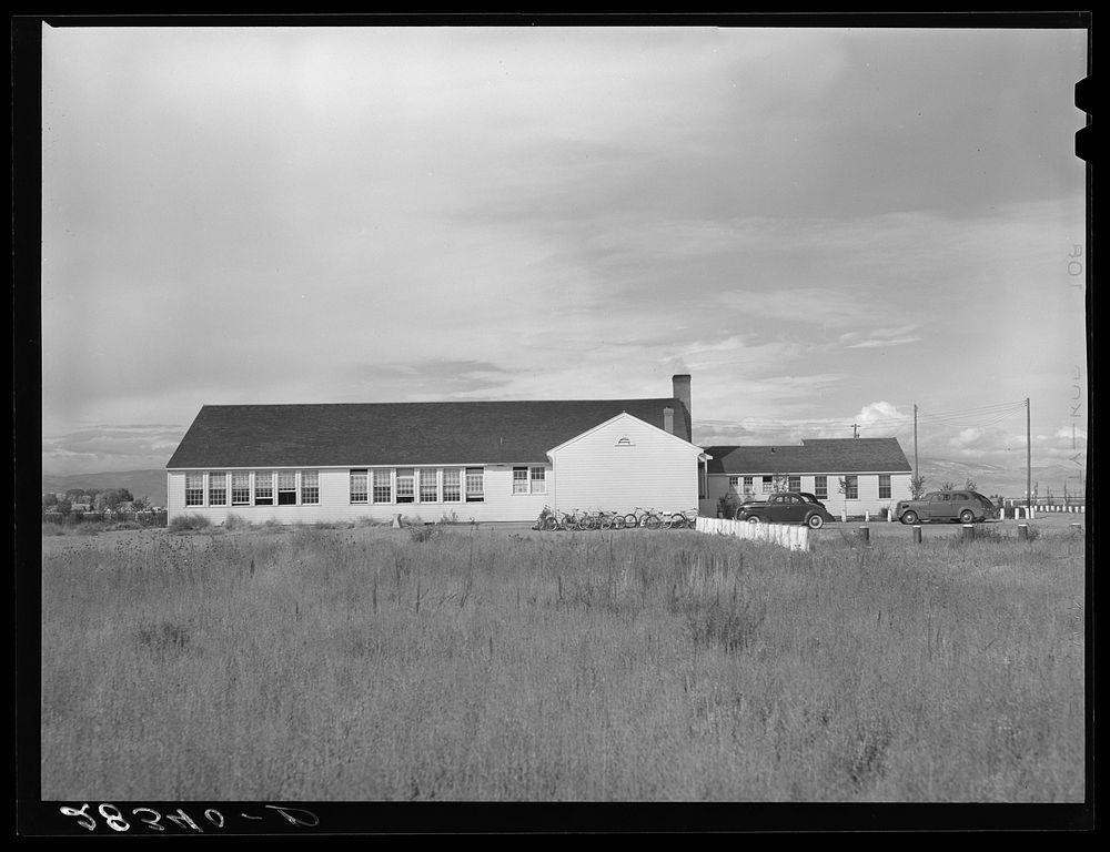 Community building. San Luis Valley, Colorado. Sourced from the Library of Congress.