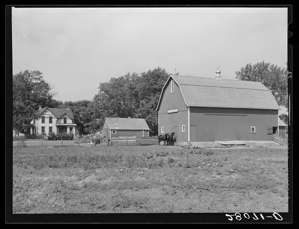 Farm. Hardin County, Iowa. Sourced from the Library of Congress.
