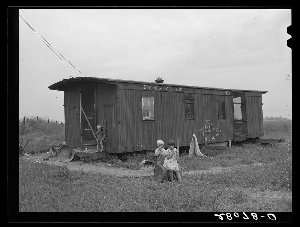 Hired man's home. Jasper County, Iowa. Sourced from the Library of Congress.