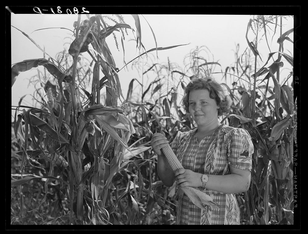 Margaret Kimberley, 4-H Club girl. Jasper County, Iowa. Sourced from the Library of Congress.