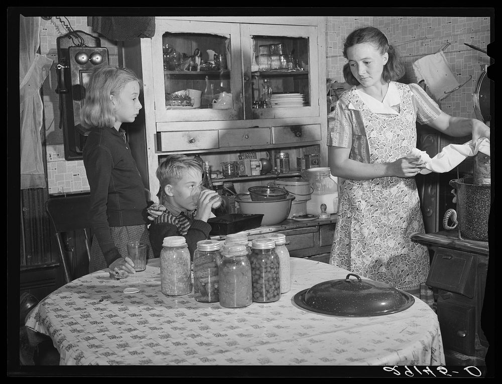 Mrs. Dixon cans an adequate supply of fruits and vegetables to give her family a balanced diet during the winter. Saint…