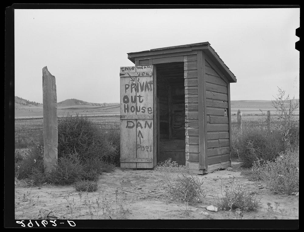 Privy. Dawes County, Nebraska. Sourced from the Library of Congress.