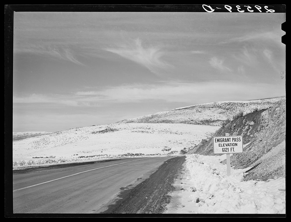Emigrant Pass. Eureka County, Nevada. Sourced from the Library of Congress.