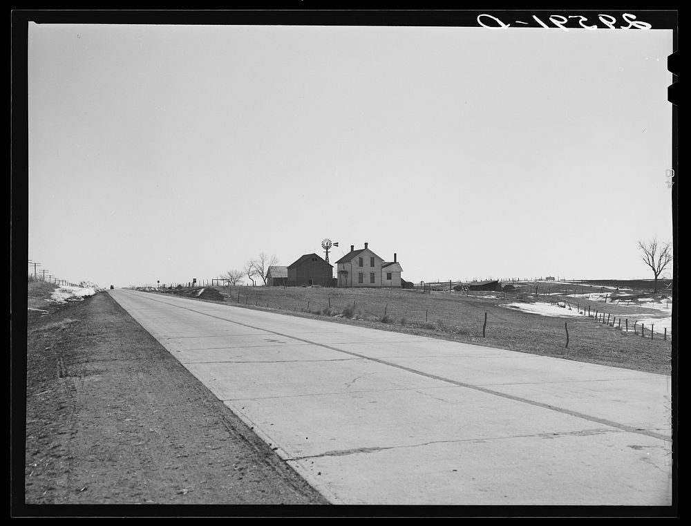 Highway U.S. 6. Hitchcock County, Nebraska. Sourced from the Library of Congress.
