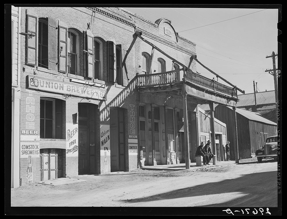 Main street. Virginia City, Nevada. Sourced from the Library of Congress.