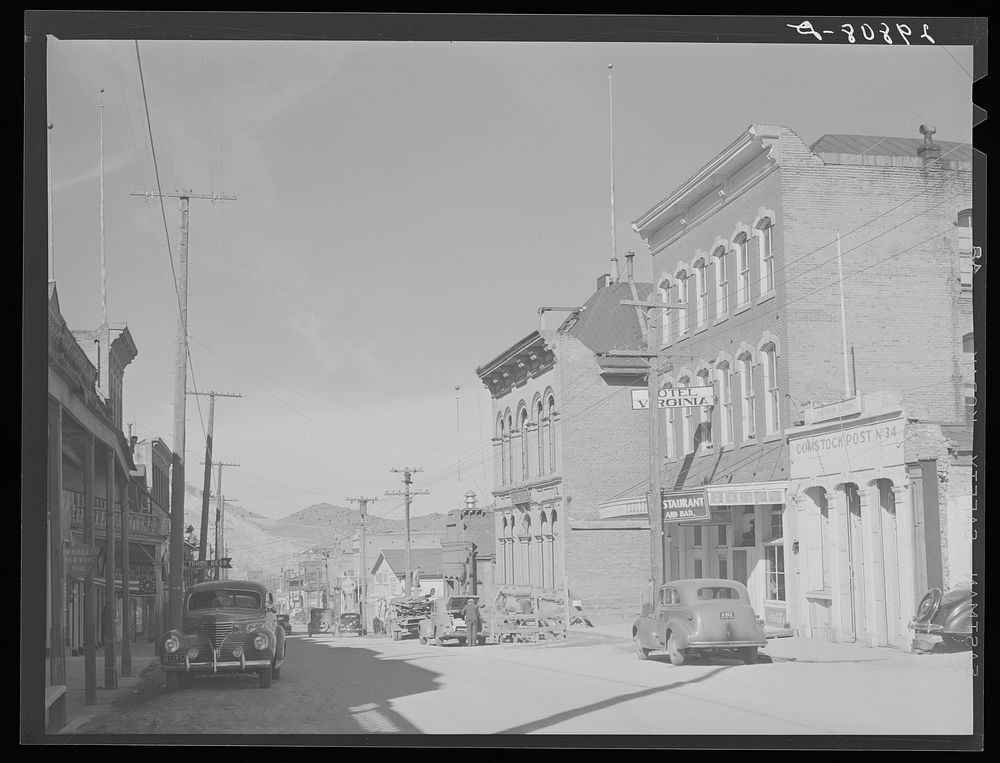 Main street. Virginia City, Nevada. Sourced from the Library of Congress.